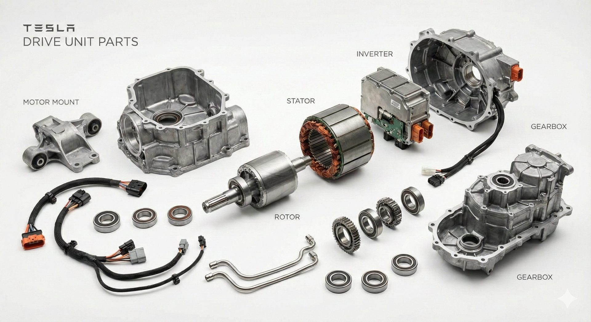 Drive Unit parts Tesla 3